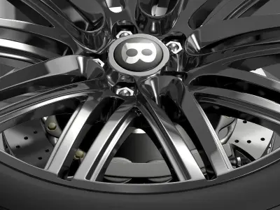 Bentley Continental GT Speed 2014 wheel  3D model