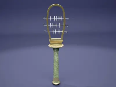 Ancient Egyptian sistrum  3D model
