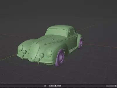 Alfa Romeo 1939 Classic Car 3D print model
