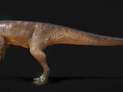 Dilophosaurus Low-poly 3D model purchase