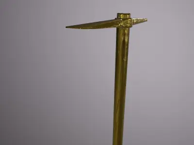 Pickaxe lowpoly hammer Low-poly 3D model