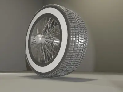 Old School Tire 3D model