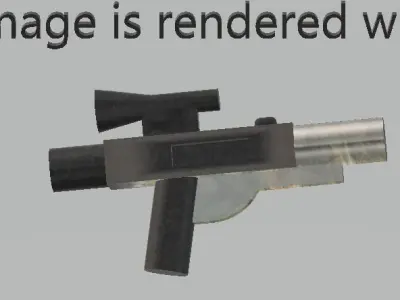 Lego rifle Free 3D model