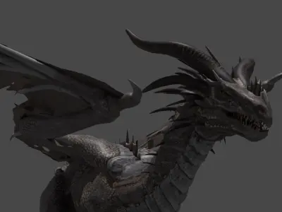 dragon 3D model 10