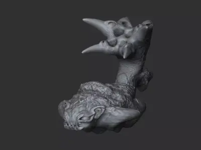monster sea worm alien scifi  3D model
