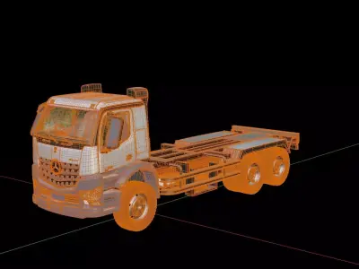 Mercedes Benz Arocs Semi Truck 3D model