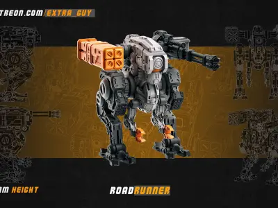 ExtraGuy April Batch Mech Bundle 3D Printable 3D print model