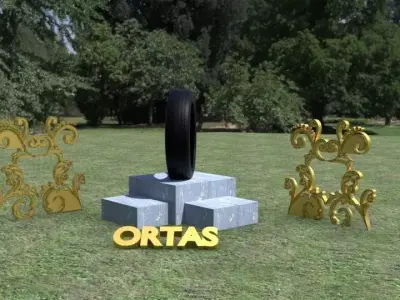 ORTAS TIRE NO 2 Low-poly 3D model