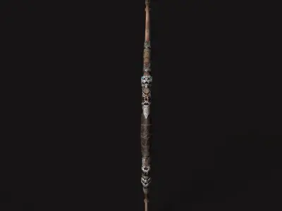 Bow 04 V2 Low-poly 3D model