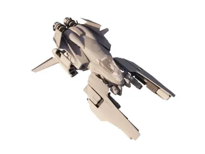 Spaceship-spacecraft-cg1 3D model