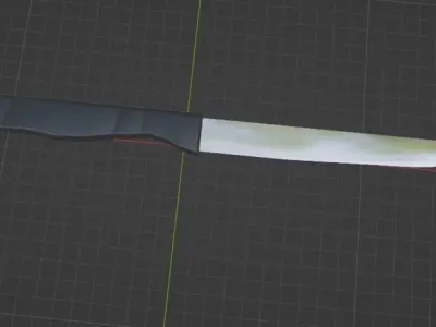 simple knife Free low-poly 3D model