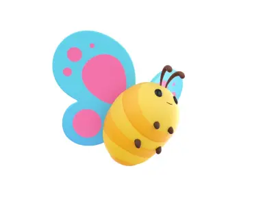 Character328 Butterfly 3D model
