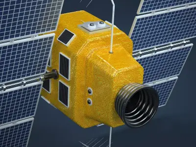 GPS Satellite 3D model