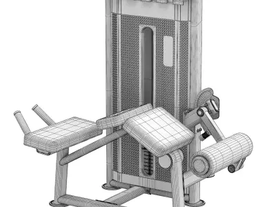 U-2001 Prone Leg Cur 3D model
