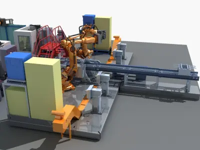 Industrial Equipment 27 - Automated Production Line for  3D model