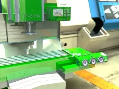 CNC Milling Machine Free 3D model