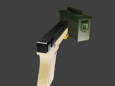 Glock Low poly  Low-poly 3D model