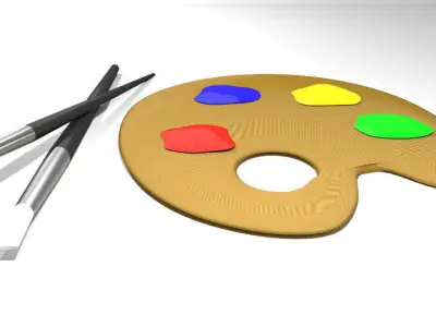 Drawing Tool - Color Palette 3D model
