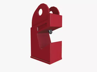 Universal circuit beaker lockout Low-poly 3D model