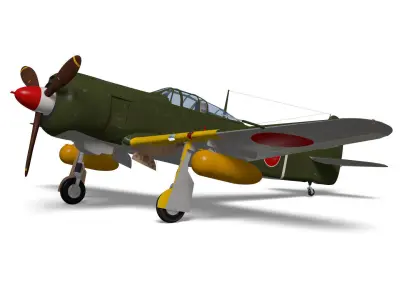 Kawasaki Ki100 Late 3D model