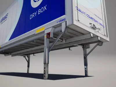 Swap Body Container Low-poly 3D model