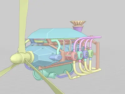 Light Engine Design 3D model