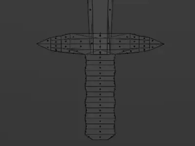 Low-poly Sword Free low-poly 3D model buy