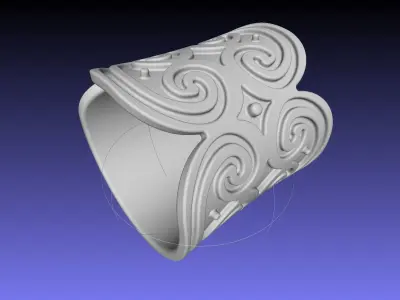 How To Train Your Dragon Patterned Wedding Bracelet 3D print model