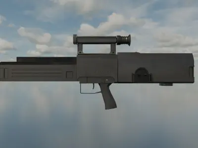 G11 gun weapon Low-poly 3D model