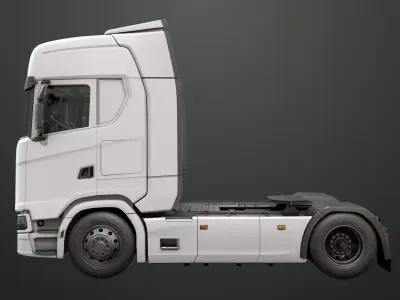 Generic Heavy Truck Chassis 06  Interior All PBR Textures Low-poly 3D model purchase
