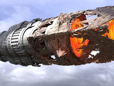 Grand Sci fi Electric zeppelin 2  3D model