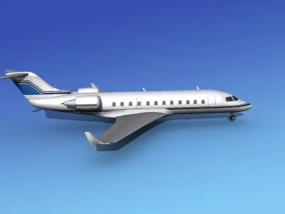 Canadair CRJ100 Corporate 3 3D model