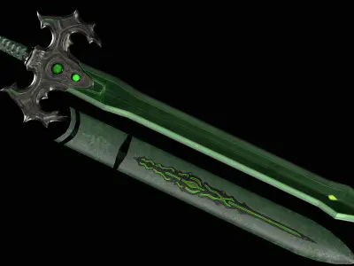 Envy Sword Low-poly 3D model