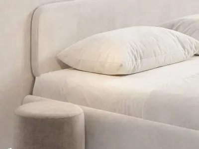 Angelo Bed Low-poly 3D model