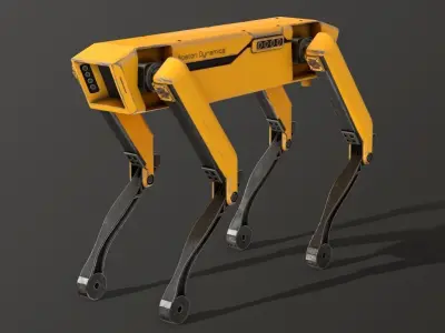 Spot Robot Boston Dynamics Low-poly 3D model purchase