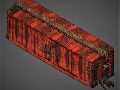 TRAIN - box2 3D model