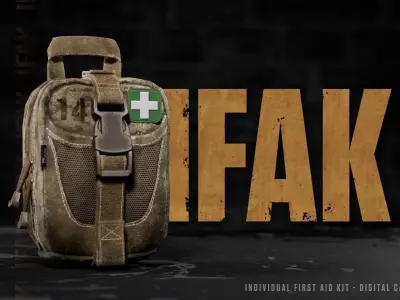 IFAK - Medic pouch Low-poly 3D model