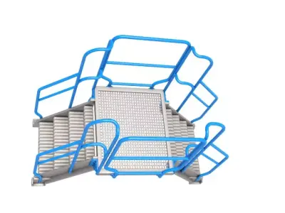 Industrial Stairs Collection 3D model purchase