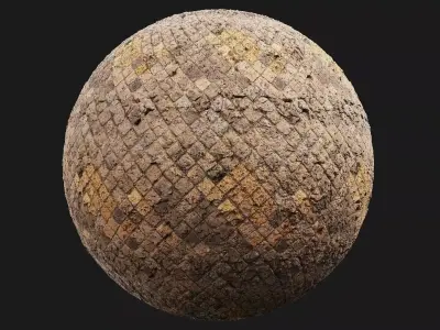 Medieval Stone Diamond Wall Texture