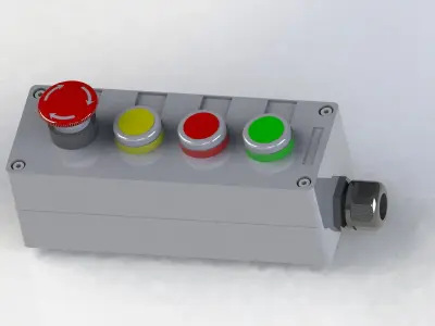 Electric control box 3D model