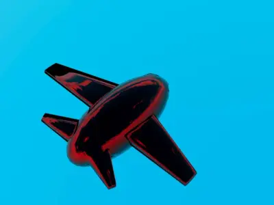 Sci-Fi Air Plane 3D Model 3D model