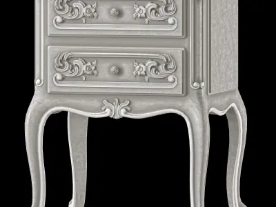 etsy french nightstand and dresser 3D model