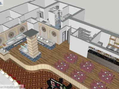 Commercial Industrial Kitchen 3D model