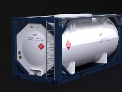 ISO Tank Container 3D model purchase