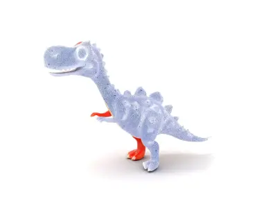 Playful Dino Orange model pack Low-poly 3D model