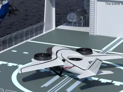 Next Gen Air Taxi for Print 3D model