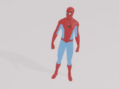 Spider man Low-poly 3D model
