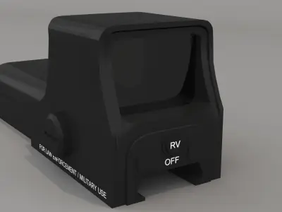 Holographic Sight Scope  Low-poly 3D model
