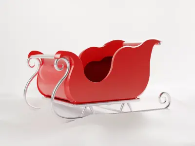 Santa Claus sleigh  3D model purchase