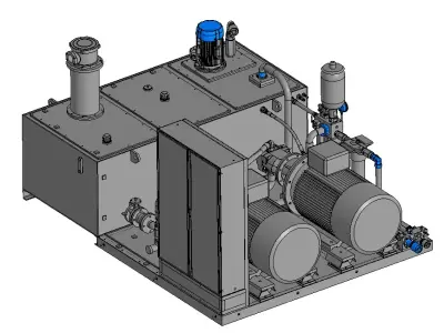 Hydraulic station 500L 3D model